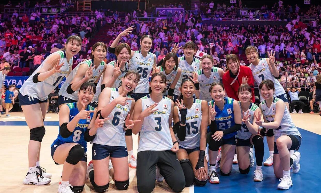 日本女排火力全开，横扫对手获得胜利